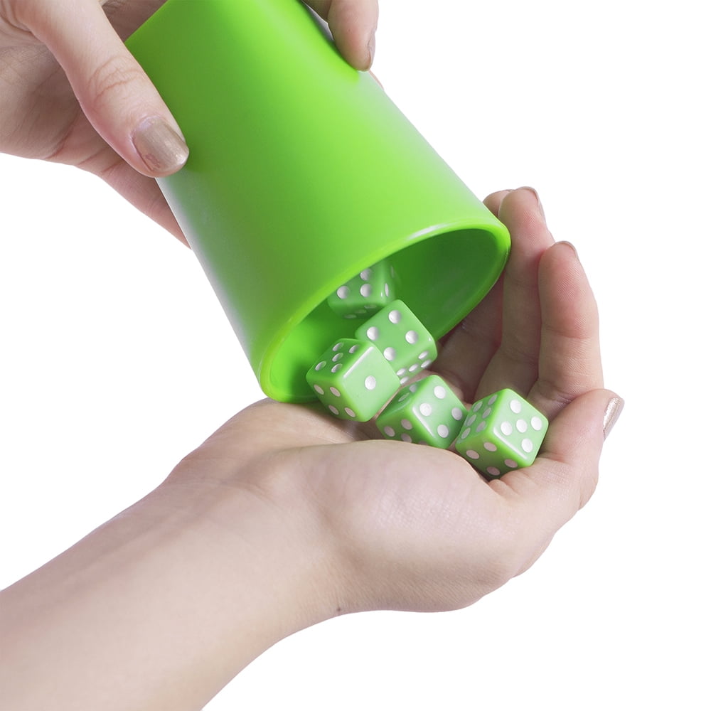 Brybelly Farkle - The Classic Family Dice Game | Set Includes Dice Cup, Set  of 6 Green Dice, 25 Scorecards and Storage Box - Walmart.com