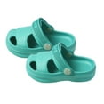 thumbnail image 1 of KAKOWELY 1 par de zapatos con agujeros para niños, zapatos de playa de suela blanda para bebés, sandalias de dibujos animados para niños, 1 of 5