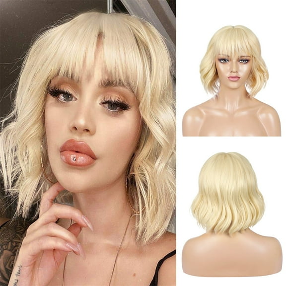 SUCS WEIKI Women's Wigs Mid-point Dyed Black Gradient Brown Long Curly Hair Big W^aves