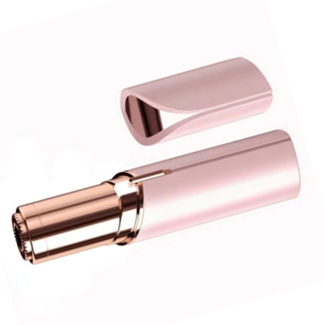 Recortador de cejas eléctrico rosa, portátil, recargable por USB, respetuoso con la piel, de acero inoxidable ABS, mini depiladora