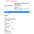 thumbnail image 2 of Fuel Filler Neck - Compatible with 2007 - 2009 Pontiac G5 2008, 2 of 2
