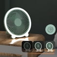 thumbnail image 3 of Mini ventilador 3 en 1, 3 velocidades, actividades de escritorio, oficina, campaña, senderismo, coche, RV, silencioso, con lámpa Zulema Abanico de Senderismo con Luz, 3 of 8