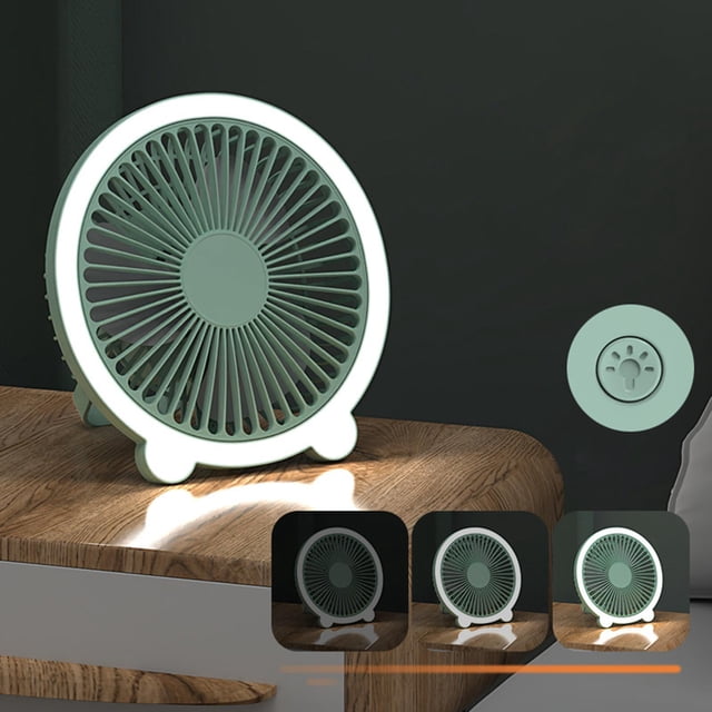 Ventilador de Refrigeración Baoblaze Personal con Luz Verde