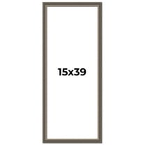 15x39 Frame Silver Real Wood Picture Frame Width 1.25 Inches | Interior Frame Depth 0.5 Inches |