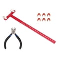 thumbnail image 3 of Archery Bow String Points Nock Pliers Set, Archery Bow String Nocking Points Set Bow String Nocking Points Pliers Set T Ruler Nocking Buckle Pliers Kit Archery Bow String Tool Arch, 3 of 7
