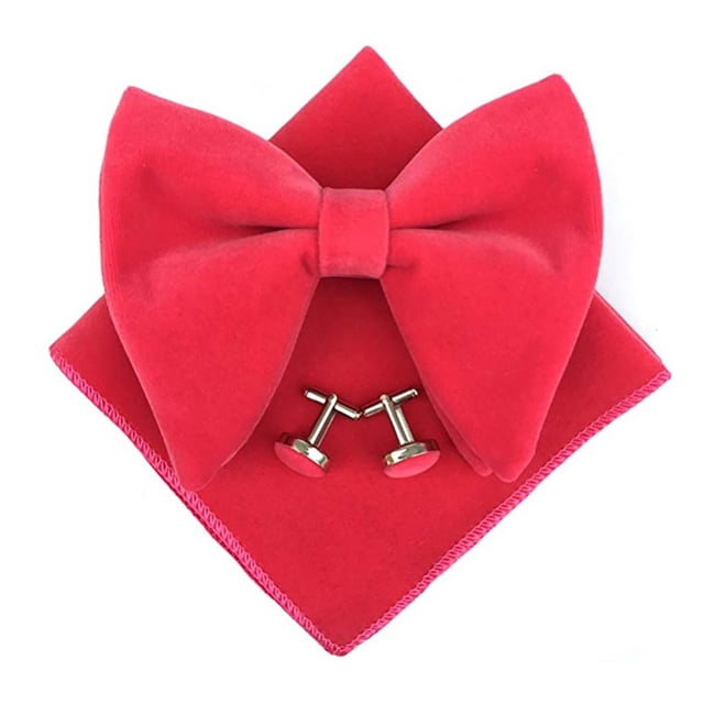 Velvet Bow Tie For Classic Solid Color Retro Korean Style Formal Wear For Weddings And Events Tie Accessory For Gentlemen 2PCS
