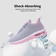 thumbnail image 3 of JOYFON Women Running Shoes Tennis Athletic Sneakers Air Cushioned Non Slip Lightweight Walking Shoes GrayPink Size 9.5, 3 of 7