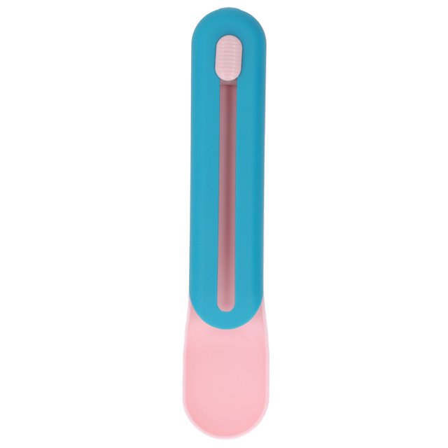 Cat Treat Squeeze Spoon, Reduce Food Waste Convenient Exquisite Safe Cat Snack Spoon For Feeding Blue Spoon With Pink Handle