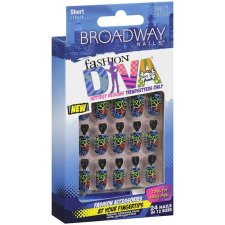 Broadway Nails Fashion Diva Short Length Nail Kit - Walmart.com