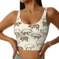 thumbnail image 1 of Balery Vintage Farm Pigs Sujetadores deportivos con espalda cruzada para mujer, acolchados, sin costuras, de alto impacto, ideales para yoga, gimnasio, entrenamiento y fitness.-Medium, 1 of 7