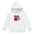 thumbnail image 3 of WOYY Tracksuit for Girls Leopard Heart Print Hoodie Jogger Sweatpants Set, Sizes 2-13, 3 of 5
