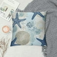 thumbnail image 2 of Shiartex  Nautical Coastal Pillow Covers Beach Ocean Themed Decorative Couch Pillow Cases Starfish Seashell Throw Pillows Home Decor for Living Room Bedroom Bed Cushion Outdoor, 2 of 5