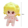 thumbnail image 5 of BAELLERT 20CM Naked Cotton Doll Toy Fluffy Yellow Hair Big Eyes Cute Anime Girl Doll Plushies Pretend Toy No Attribute Unfinished Cotton Stuffed Baby Doll Plush Toy Kids Girls Gift, 5 of 7