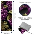 thumbnail image 4 of Grape Gym Towel with Storage Bag, 72.8"x26.8", Suitable for Yoga, Pilates, Fitness, Etc. - Yoga Blankets, Yoga Mat Towel, Yoga Towel, 4 of 6