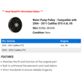 thumbnail image 2 of Water Pump Pulley - Compatible with 2006 - 2011 Buick Lucerne 4.6L V8 2007 2008 2009 2010, 2 of 2