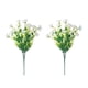 thumbnail image 2 of Flores artificiales, flores falsas, flores de imitación, flores simuladas, hierba acuática, hierba de primavera de plástico, acabado violeta, seda impresa, pequeña flor artificial, decoración, rosa si, 2 of 6