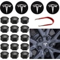 thumbnail image 1 of Tesla Wheel Cap Set Center Cap Set Wheel Nut Cover Center Modification Cap For Model Y Mode 3 Mode S Mode X, 1 of 2