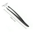 thumbnail image 2 of Unique Bargains 1 Pc Portable Eyebrow Tweezer for Bathroom Travel Hotel Black Stainless Steel, 2 of 4