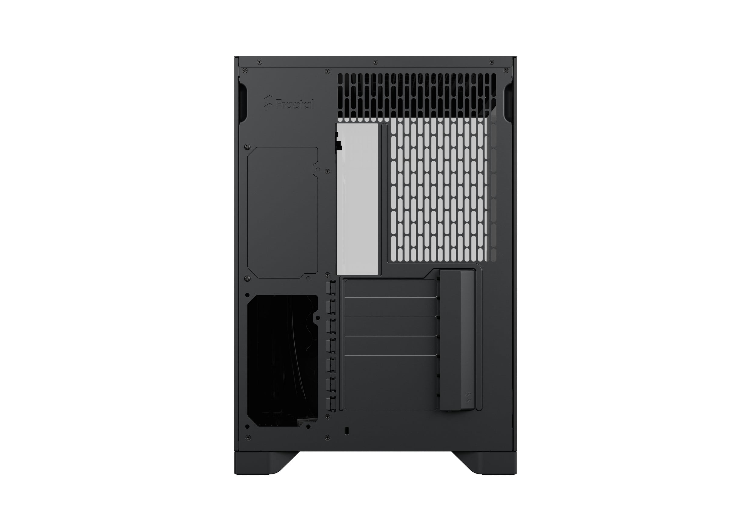Pop 2 Vision Panoramic Glass Black E-ATX Dual-Chamber PC Gaming Case with Front and Side TG Panels Mid Tower PC Case