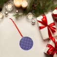 thumbnail image 6 of Cauagu Lavender Flowers Pattern Acrylic Christmas Pendant,1-Pack Christmas Ornaments Xmas Tree Decor Christmas Décor with Ribbon Cute Tree Hanging for Party Favors-Round Shape, 6 of 7