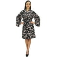 thumbnail image 5 of Bimba Women's Floral Printed Bridesmaid Full Sleeve Kimono Robe Nightwear - 26, 5 of 5