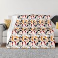 thumbnail image 1 of Cauagu Cute Cats Pattern Fleece Throw Blanket, Horizontal Fleece Bedding Home Decor for Couch & Bed All Season Use-40"x30", 1 of 6