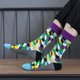 thumbnail image 2 of Calcetines de tripulación novedosos para hombre Patrones variados negros Funky Funny Casu, 2 of 5