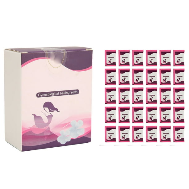 30 unidades de enjuague vaginal femenino profesional con bicarbonato de sodio para aliviar la picazón