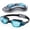 Black - Aqua Blue, variant on AEGEND Adult Swim Goggles for Unisex Men, Women & Youth – Anti-Fog, Leak-Proof, UV Protection, Wide View Swimming Goggles, Ideal for Pool & Open Water Swimming - Mirrored Version