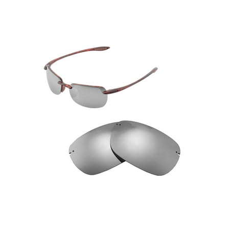 Walleva Titanium Polarized Replacement Lenses for Maui Jim Sandy Beach Sunglasses