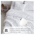 thumbnail image 5 of TiaGOC King Comforter Set - 7 Pieces Pintuck Bed in A Bag King Pleat Pinch - Comforters King Size - Comforter Set with Sheets, Flat Sheet, Fitted Sheet and Pillowcases & Shams, 5 of 6