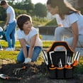 thumbnail image 4 of Garden Tool Set Stainless Steel Heavy Duty Gardening Tool Set with Storage Tote Bag Non-Slip Rubber Grip Outdoor Hand Tools Ideal Garden Tool Kit Gifts, 4 of 7