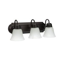 Chapter Three-Light Vanity Light Fixture, Oil-Rubbed Bronze Finish