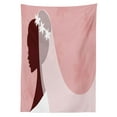 thumbnail image 3 of Ambesonne Pink White Tablecloth Rectangular Table Cover, Bride Wedding Dress, 60"x90", Pale Pink and White, 3 of 4