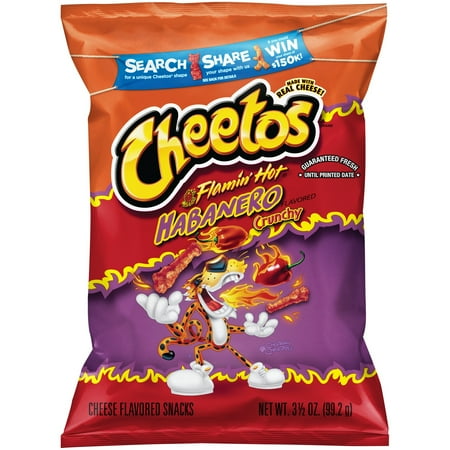 Cheetos Crunchy Wild Habanero Cheese Flavored Snacks 3.5 oz. Bag