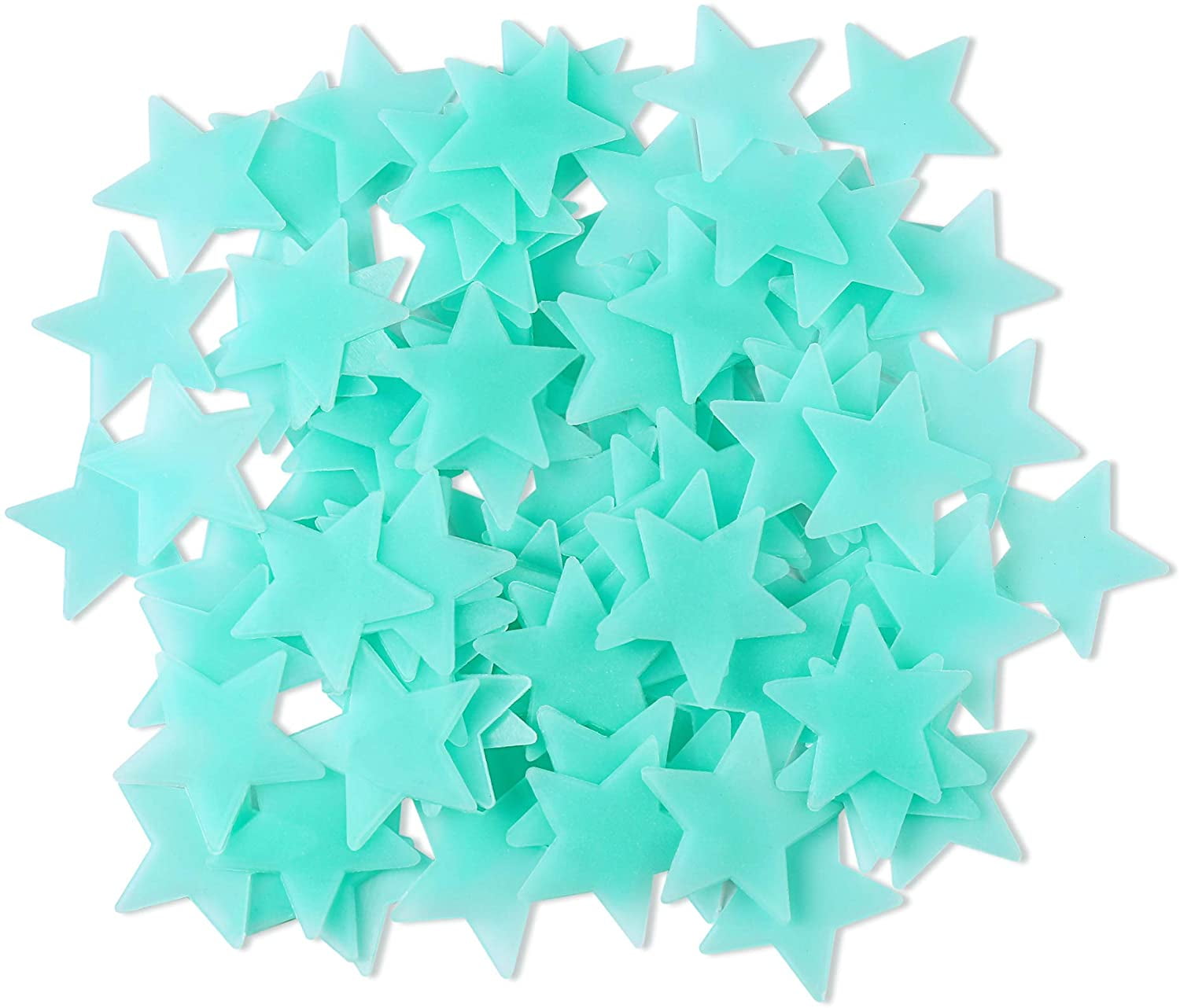 50 X 3D Stars Glow in the Dark Luminous Fluorescent plastique Wall Stickers DECOR