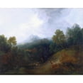 thumbnail image 3 of Thomas Gainsborough 24x20 Black Modern Framed Museum Art Print Titled - Landscape with a Flock of Sheep, 3 of 5