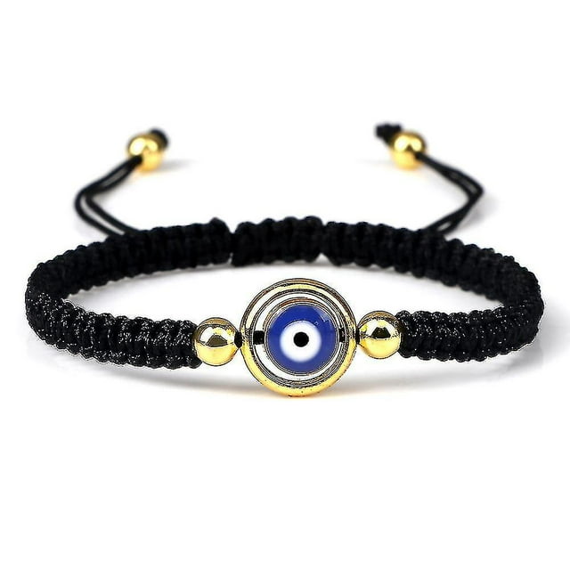 Evil Eye Braided Bracelet Lucky Red Black Color Thread Couple Chain Handmade
