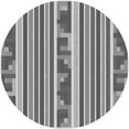 thumbnail image 1 of Ahgly Company Machine Washable Indoor Round Transitional Ash Gray Area Rugs, 3' Round, 1 of 7