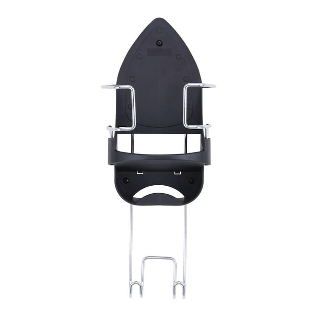 Estante para tabla de planchar, accesorio para secador doméstico de montaje en pared, organizador portátil multiusos, soporte para plancha eléctrica , negro