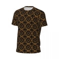 thumbnail image 5 of T Shirt For Men Retro Mandala Man Gold Floral Print Casual Sports Quick Dry Summer Harajuku Tees Des, 5 of 7
