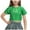 Green, variant on ZACPNCV Kids Girls Boys Shiny Sequins T-Shirts Short Sleeve Dance Crop Tops Hip Hop Dancewear Red 4-5 Years