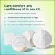 thumbnail image 3 of Kit de cuidado de la lactancia materna Willow Catch-All Cups y almohadillas para pezones, 3 of 9