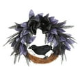 thumbnail image 4 of Halloween Wreath, Halloween Wreaths for Front Door with Purple LED Lights Glitter Crow, Light Up Crow Wreath for Indoor Outdoor Home Party Decorations, 4 of 7