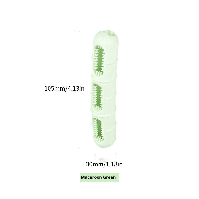 Food Grade Silicone Pet Sausage Chew Brush, Macaron Color Dental Cleaning Toy, 53g Lightweight Teeth Scrubber for Dogs Puppies Oral Care