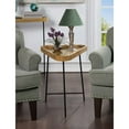 thumbnail image 2 of Convenience Concepts Lunar Triangle End Table, Driftwood/Black, 2 of 2