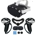 thumbnail image 2 of Housse de Protection en Silicone pour Accessoires Oculus Quest 2 Étui Casque VR Protection Tête Visage Coussin d'Il Poignée Ensemble Complet Vert, 2 of 6