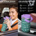 thumbnail image 5 of 30oz Handheld Travel Tumbler with Handle – Double Wall Stainless Steel Insulated Cup, Flip Straw Lid, Leak-Proof & BPA-Free for Hot and Cold Drinks – Durable Coffee & Juice Mug Pink, 5 of 7