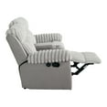 thumbnail image 6 of Furniture of America Gortier Transitional Fabric Indoor Manual Reclining Loveseat with USB, Gray, 6 of 8