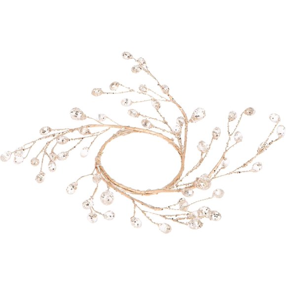 NOLITOY Hanging Decorative Wreath Christmas Decorations Mini Wreath for Tabletop Xmas Decor